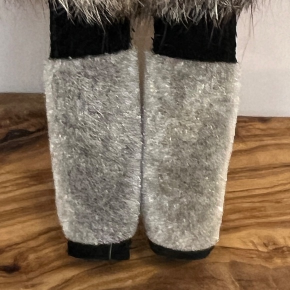 Native American Handmade Doll Real Fur Real Leather Seal Hide 12 Inch - Picture 9 of 13
